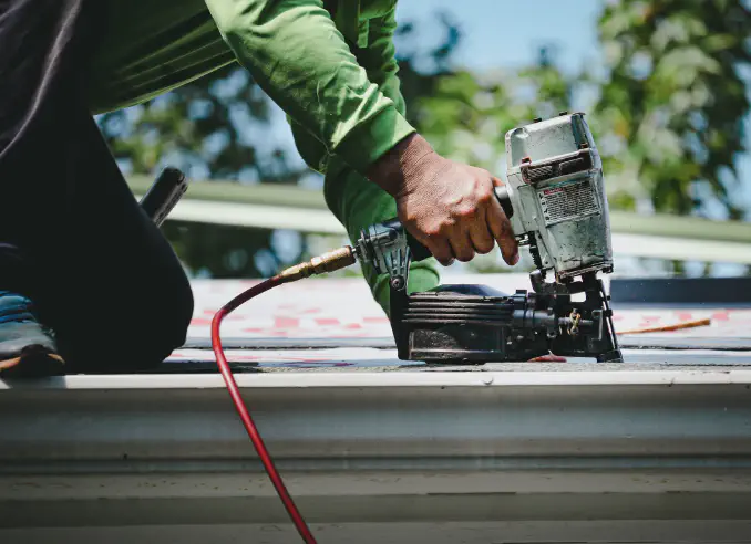 Roofing worker